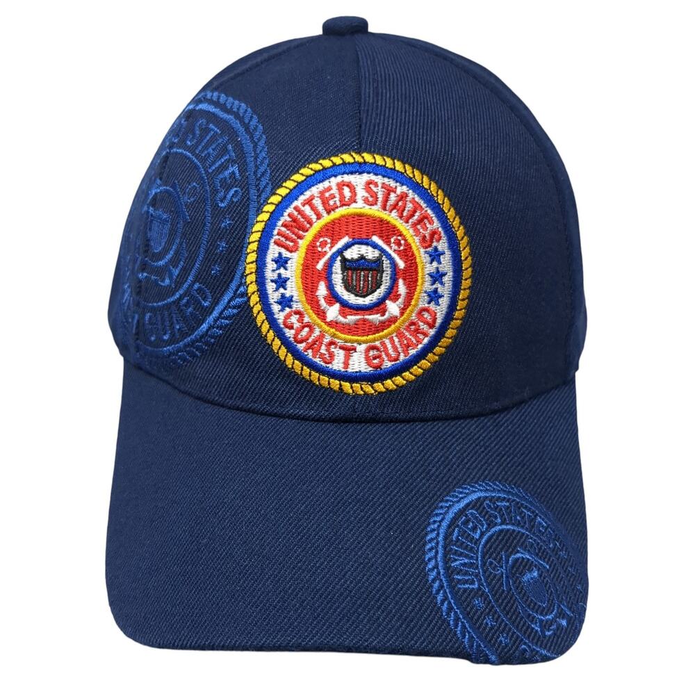 United States Coast Guard Strapback Baseball Cap Blue One Size U.S. Warriors